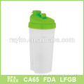 Hot selling plastic water bottle with shake ball
